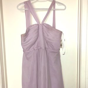 David’s bridal lavender short bridesmaid dress